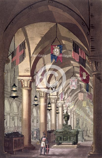 'Tombs of the Knights Templar', c1820-1839.  Creator: Alessandro Sanquirico.