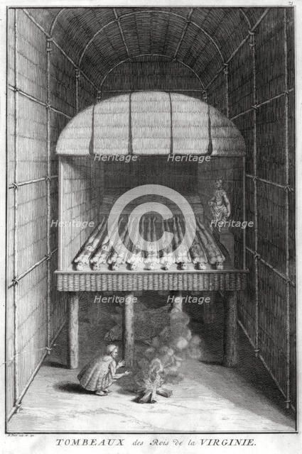 Tombs of the Virginian kings, c1734. Artist: Bernard Picart