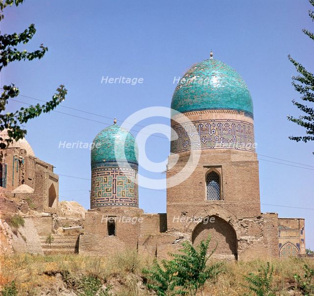 Tombs of Timur's nurse and her daughter in Shah-I Zindah, 14th century. Artist: Unknown