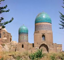 Tombs of Timur's nurse and her daughter in Shah-I Zindah, 14th century