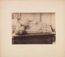 Tombstone of Maria Mniszechowa in the church, Dukla, 1893. Creator: Stanislaw Tomkowicz
