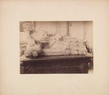 Tombstone of Maria Mniszechowa in the church, Dukla, 1893. Creator: Stanislaw Tomkowicz