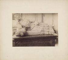 Tombstone of Maria Mniszechowa in the church, Dukla, 1893. Creator: Stanislaw Tomkowicz