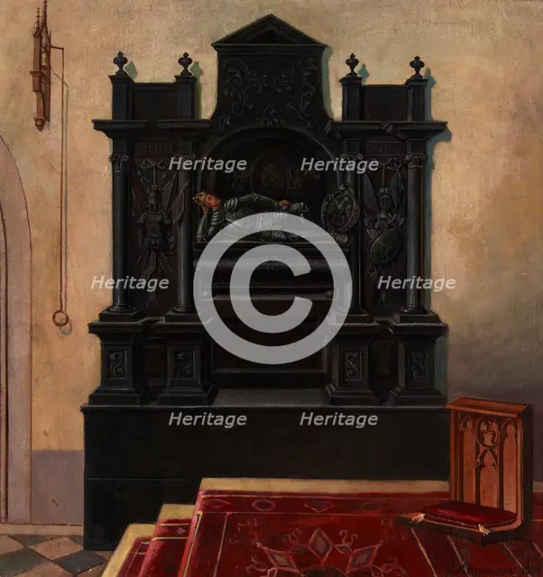 Tombstone of Leszek the Black in the Dominican Church in Krakow, 1898. Creator: Stanislaw Bryniarski.