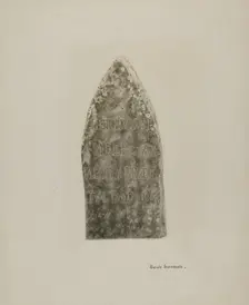 Tombstone, c. 1941. Creator: Ursula Lauderdale