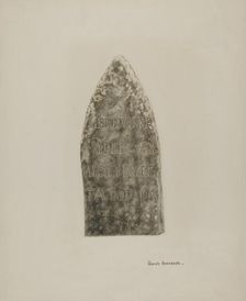 Tombstone, c. 1941. Creator: Ursula Lauderdale