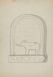 Tombstone, c. 1936. Creator: J.Henry Marley