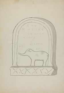 Tombstone, c. 1936. Creator: J.Henry Marley