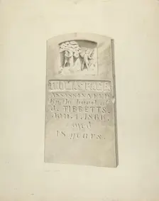 Tombstone, c. 1939. Creator: Robert Clark