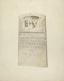 Tombstone, c. 1939. Creator: Robert Clark