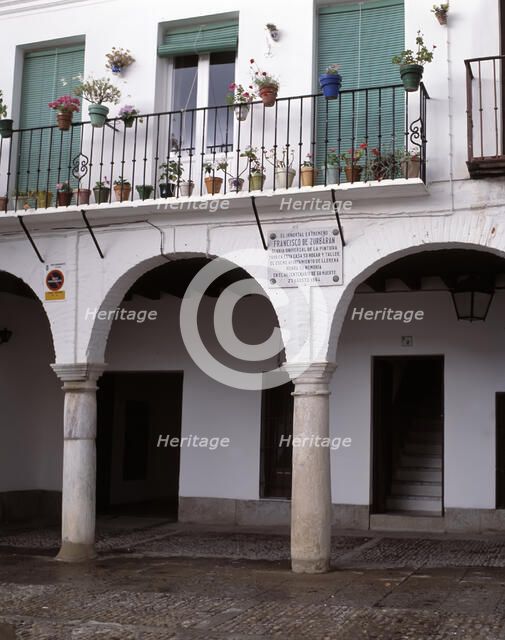 Tombstone recalling the place where the famous Painter Francisco de Zurbarán (1598-1664), Spanish…