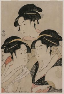 Tomimoto Toyohina, Takashimaya Ohisa, and Naniwaya Okita, c. 1794. Creator: Kitagawa Utamaro (Japanese, 1753?-1806)