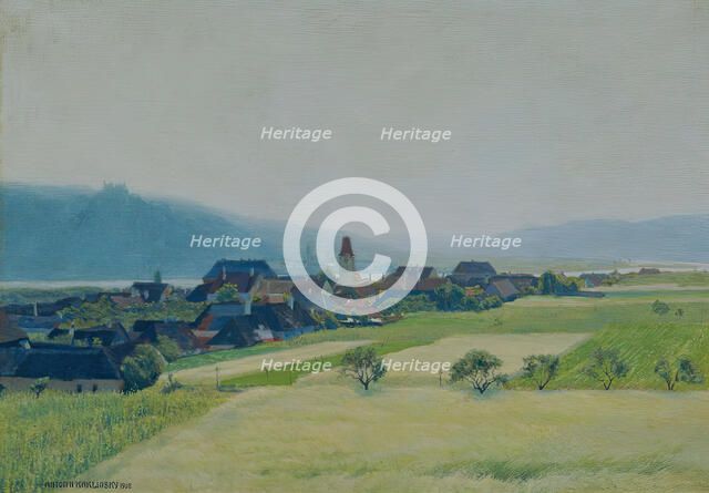 Tomorrow on the Danube, 1908. Creator: Anton Hans Karlinsky.