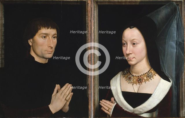 Tommaso di Folco Portinari (1428-1501); Maria Portinari..., ca. 1470. Creator: Hans Memling.