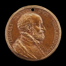 Tommaso Marini of Genoa, Duke of Teranuova [obverse], 1552 or after. Creator: Pietro Paolo Galeotti