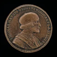 Tommaso Moro, Captain of Verona 1527 [obverse], c. 1527. Creator: Giovanni Maria Pomedelli