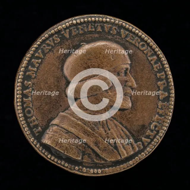 Tommaso Moro, Captain of Verona 1527 [obverse], c. 1527. Creator: Giovanni Maria Pomedelli.