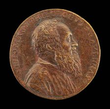 Tommaso Rangone, 1493-1577, Physician of Ravenna [obverse], 1562. Creator: Matteo Pagani