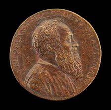 Tommaso Rangone, 1493-1577, Physician of Ravenna [obverse], 1562. Creator: Matteo Pagani