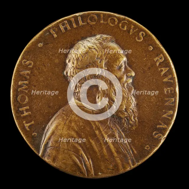 Tommaso Rangone, 1493-1577, Physician of Ravenna [obverse], probably 1558. Creator: Alessandro Vittoria.