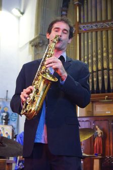 Tommaso Starace, Eastbourne Jazz Festival, Christ Church, Sept 2018. Creator: Brian O'Connor