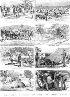 Tommy Atkins in India -- On the March from Kamptee to Mhow 1890. Creator: Unknown