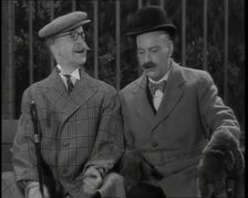 Tommy Handley and Ronald Frankau Filming a Scene, 1936. Creator: British Pathe Ltd