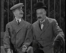 Tommy Handley and Ronald Frankau Filming a Scene, 1936. Creator: British Pathe Ltd