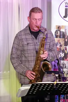 Tommy Smith, Simcock - Smith Duo, Watermill Jazz Club, Dorking, Surrey, 14 October 2025. Creator: Brian O'Connor