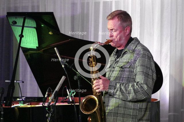 Tommy Smith, Simcock - Smith Duo, Watermill Jazz Club, Dorking, Surrey, 14 October 2025. Creator: Brian O'Connor.