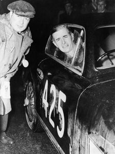 Tommy Wisdom, winner of the Grand Turismo Class of the Mille Miglia, 1951