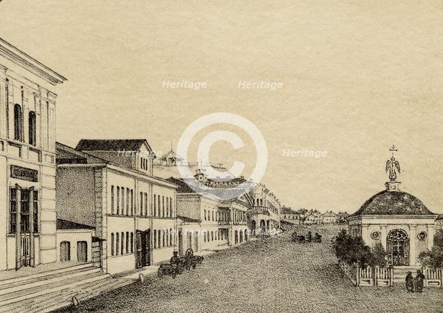 Tomsk Iverskaya Chapel Square, 1886. Creator: Pavel Mikhailovich Kosharov.