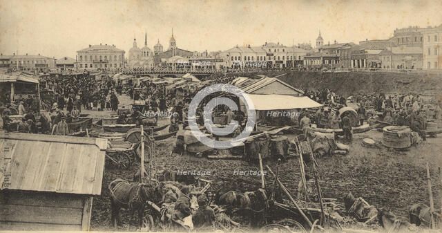 Tomsk: Market Place, 1900-1904. Creator: Unknown.