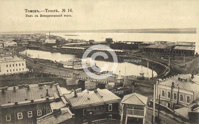 Tomsk: View from Voskresenskaia Mountain, 1904-1914. Creator: Unknown.