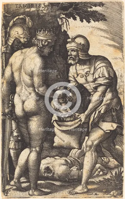 Tomyris with the Head of Cyrus. Creator: Georg Pencz.