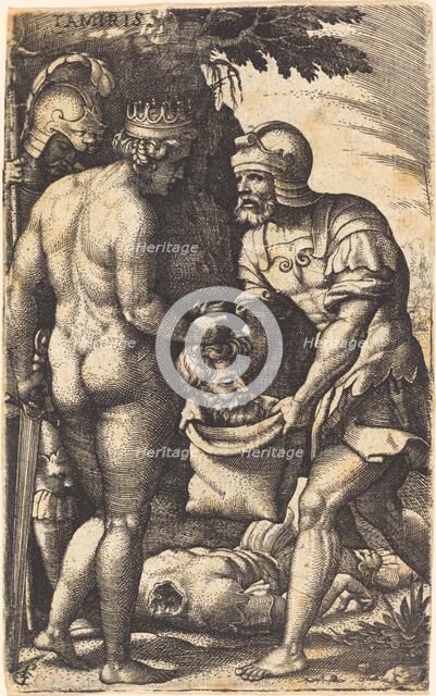 Tomyris with the Head of Cyrus. Creator: Georg Pencz.