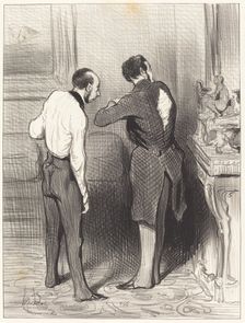 Ton habit me convient, je te l'emprunte..., 1845. Creator: Honore Daumier