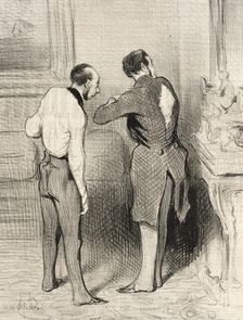 Ton habit me convient, je te l'emprunte.., 1845. Creator: Honore Daumier
