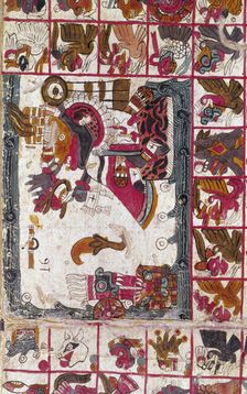 Tonalamatl Aubin, Folio 16, 15th century? Artist: Anon