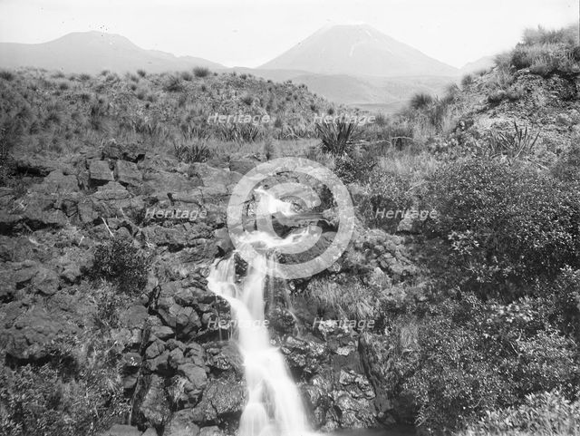 [Tongariro, active volcano, Ngaruahoe], c1880s. Creator: Burton Brothers.