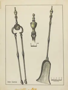 Tongs and Shovel, 1935/1942. Creator: Hans Korsch