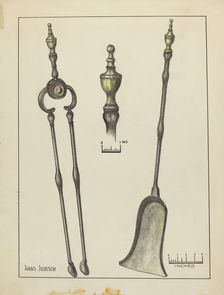 Tongs and Shovel, 1935/1942. Creator: Hans Korsch