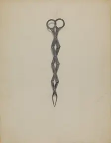 Tongs, c. 1936. Creator: Richard Schoene