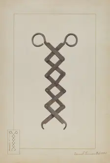 Tongs, c. 1937. Creator: Samuel Fineman