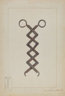 Tongs, c. 1937. Creator: Samuel Fineman