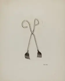 Tongs, c. 1941. Creator: Pearl Davis
