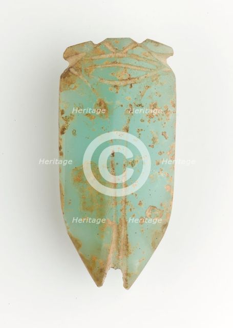 Tongue amulet in the form of a cicada (hanchan), Han dynasty, 206 BCE-220 CE. Creator: Unknown.