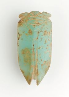 Tongue amulet in the form of a cicada (hanchan), Han dynasty, 206 BCE-220 CE. Creator: Unknown