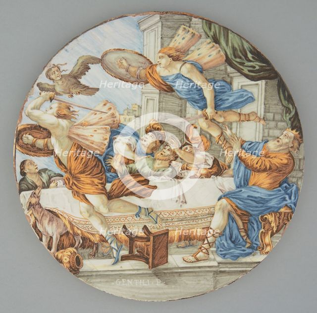 Tondo with a mythological scene, c1760. Creator: Carmine Gentile.