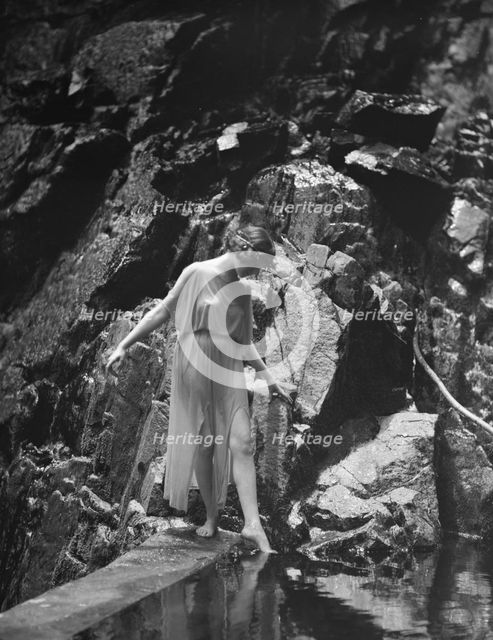 Tonetti, Miss, at Sneding's Landing, 1921 June 7. Creator: Arnold Genthe.